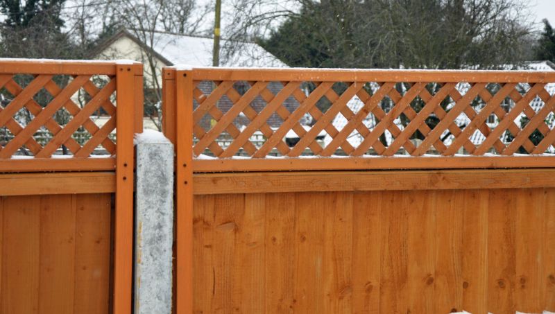 Wood Lattice Fence Replacement