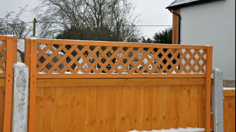 Wood Lattice Fence Replacement